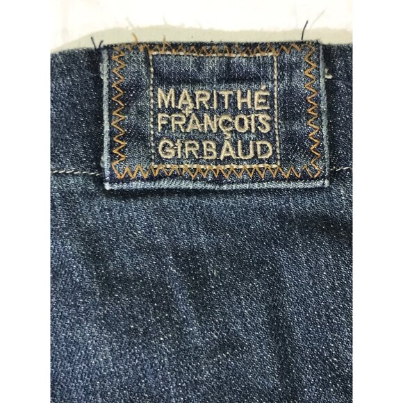 Rare Vintage Men's Marithe Francois Girbaud Distressed Blue Denim Cargo Shorts - Picture 4 of 9